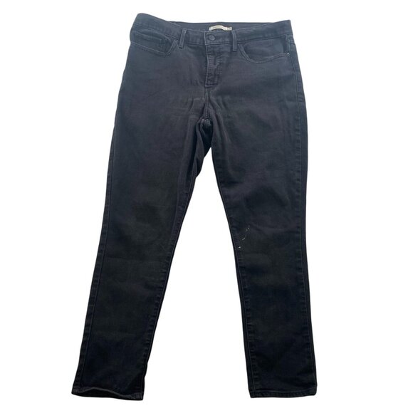Levi's Mens 311 Shaping Skinny Jeans Size 33 Black Denim Classic Casual Travel - Picture 1 of 15